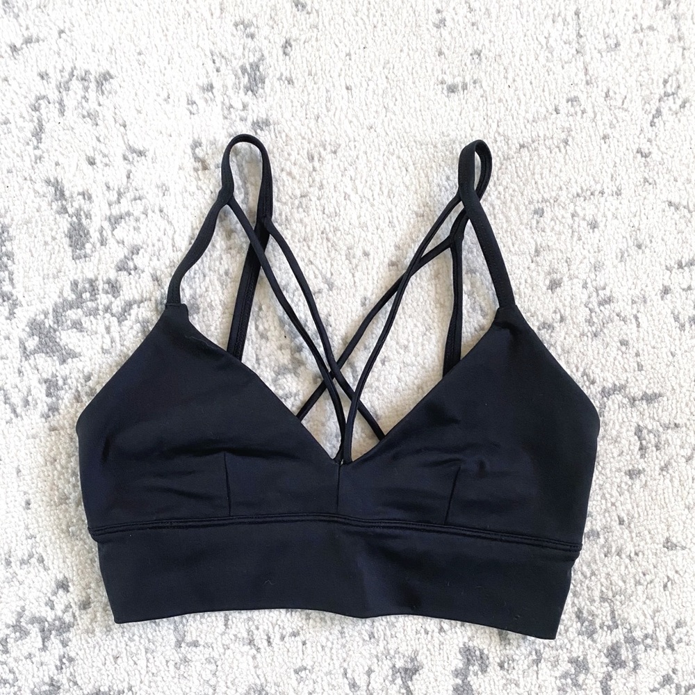 Black Strappy Bralette - Women's Intimates
